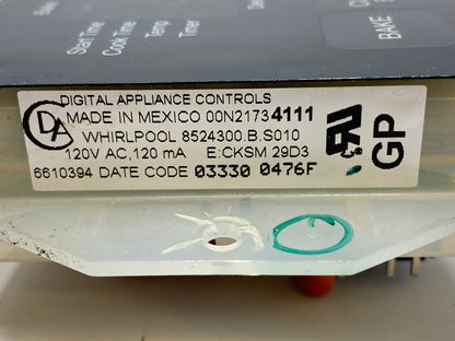 8524300 Whirlpool Black Stove Control ⚡2 Year Warranty ⚡ Fast Shipping⚡