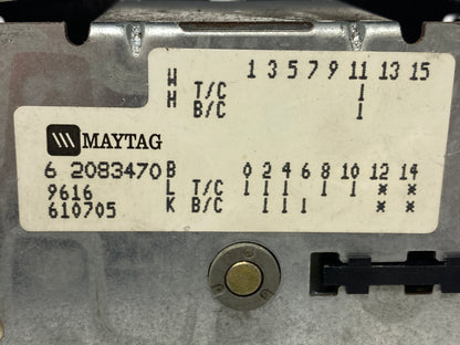 6 2083470 22001256  Maytag Washer Timer ⚡2 Year Warranty ⚡ Fast Shipping⚡