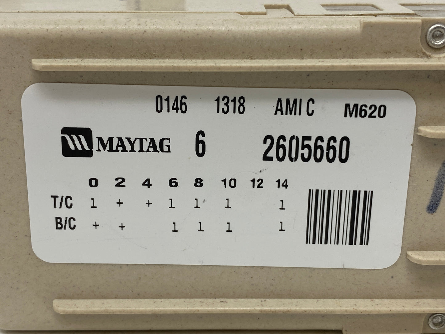 6 2605660 22003371  Maytag Washer Timer ⚡2 Year Warranty ⚡ Fast Shipping⚡