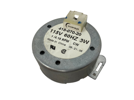 418-070-20 Timer Motor 115 VAC RPM 1/4.16 3W 10 Teeth CW Clockwise