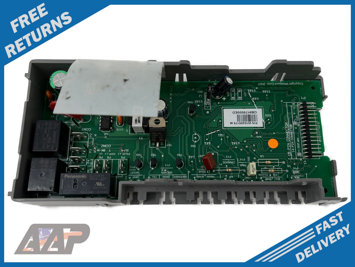 W10285178  Dishwasher Control Board⚡️2 Year Warranty ⚡️ Fast Shipping ⚡️