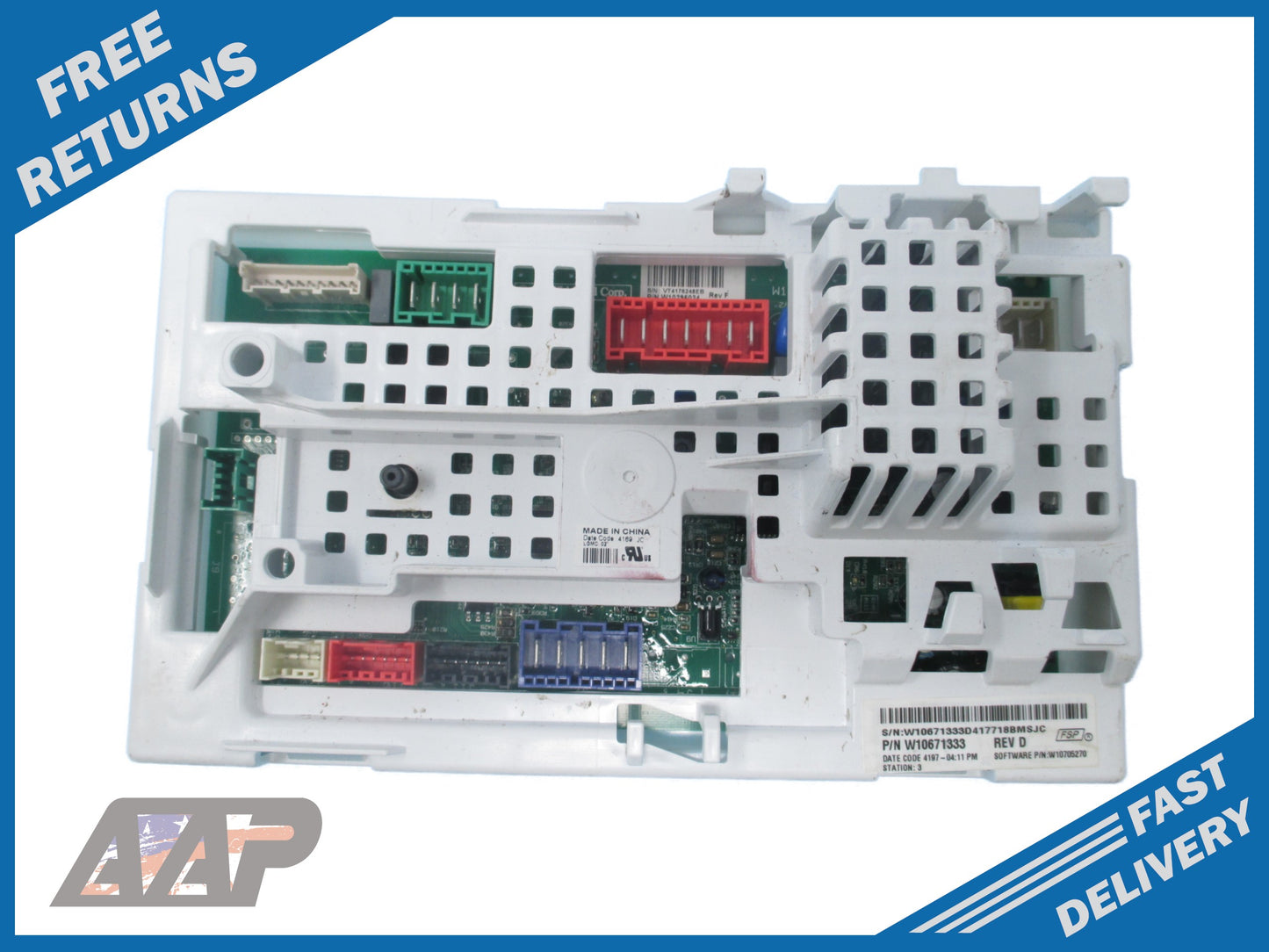 W10671333 Washer Control Board ⚡2 Year Warranty ⚡ Fast Shipping⚡