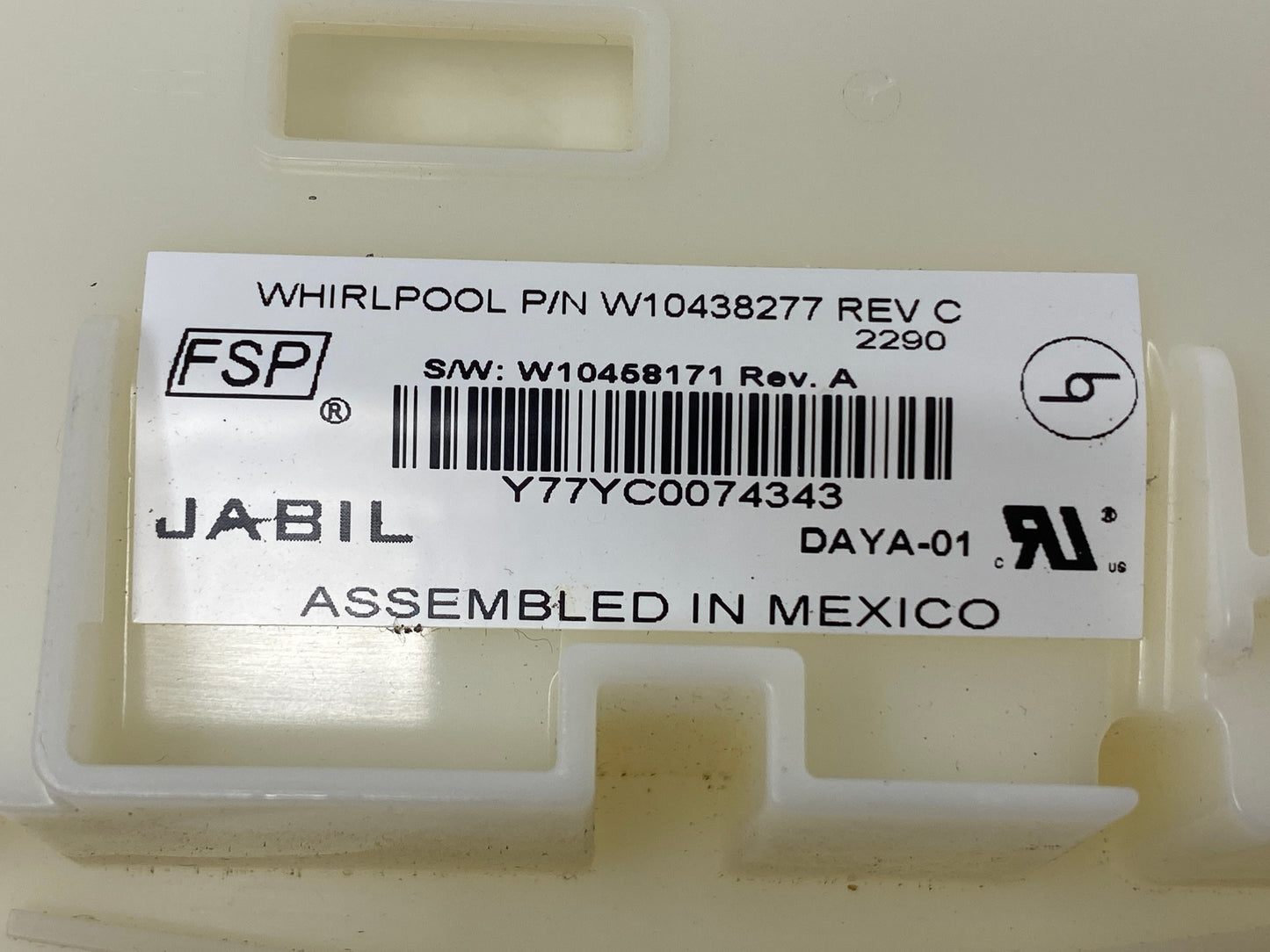 W10438277 Control For Whirlpool Dishwasher ⚡2 Year Warranty ⚡ Fast Shipping⚡