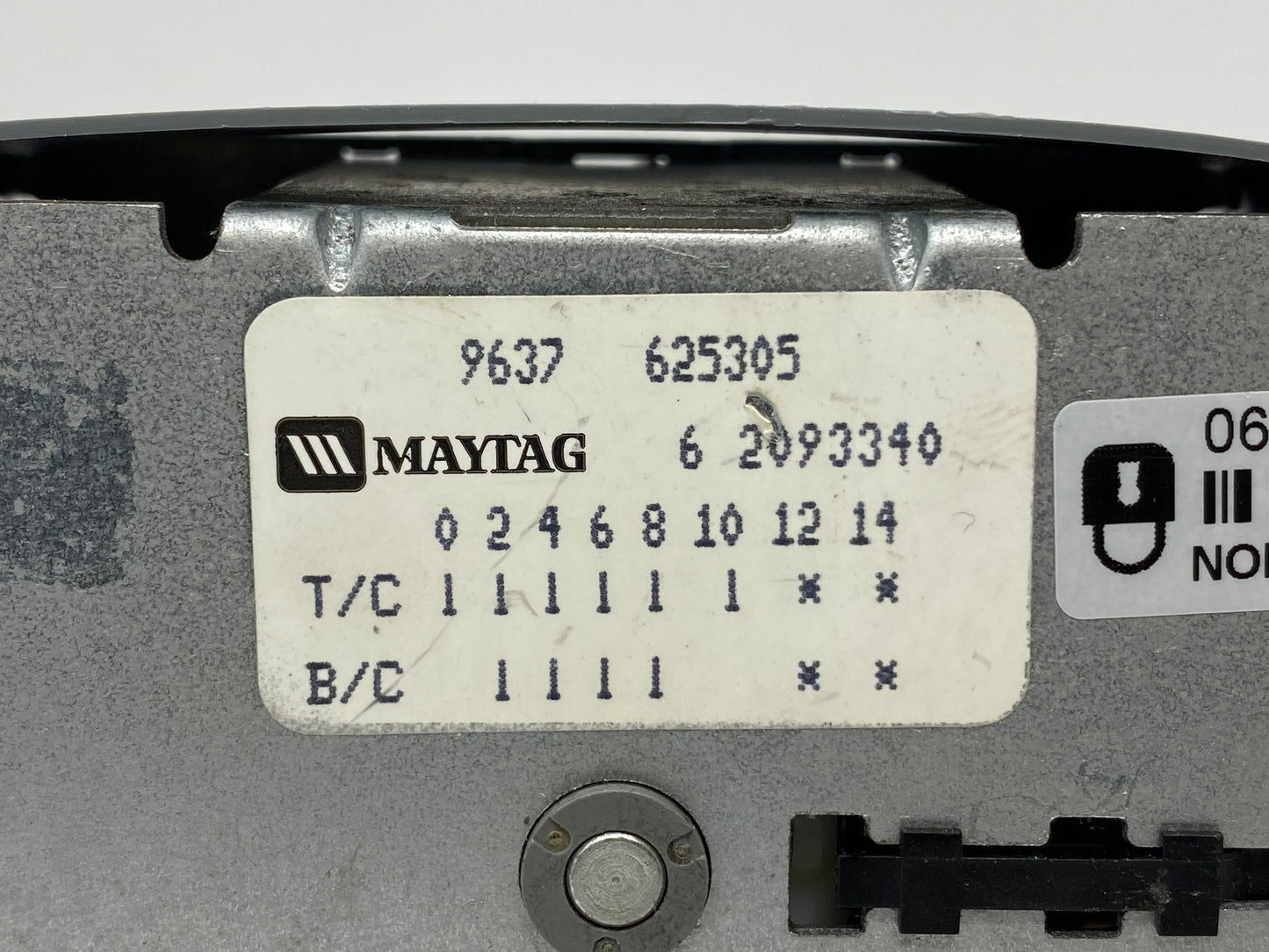 6 2093340 22001689 AAP REFURBISHED Maytag Washer Timer LIFETIME Guarantee