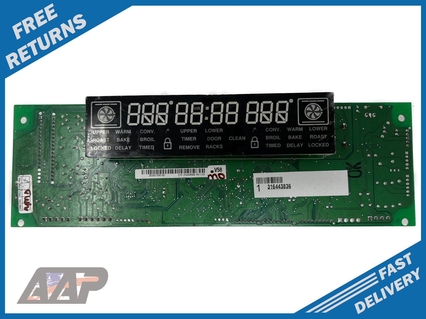 316443836 Frigidaire Stove Range Control Board *1 Year Guaranty* FAST SHIP