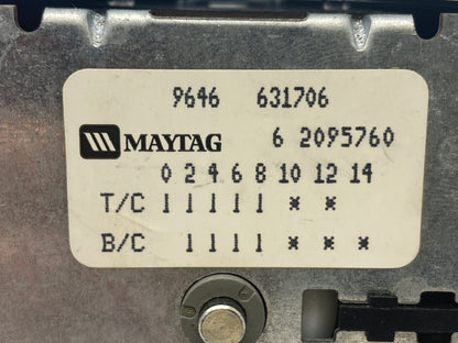 6 2095760 22001830 AAP REFURBISHED Maytag Washer Timer LIFETIME Guarantee