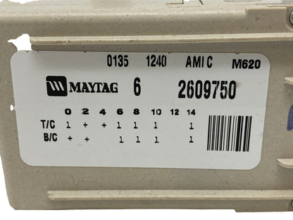 6 2609750 NT 22003393 AAP REFURBISHED Maytag Washer Timer LIFETIME Guarantee