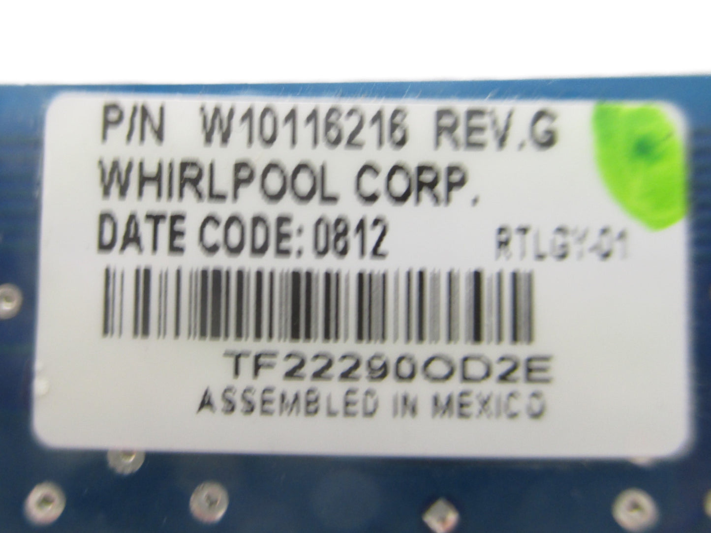 W10116216 Whirlpool Refrigerator Control Board *1 Year Guaranty* SAME DAY SHIP