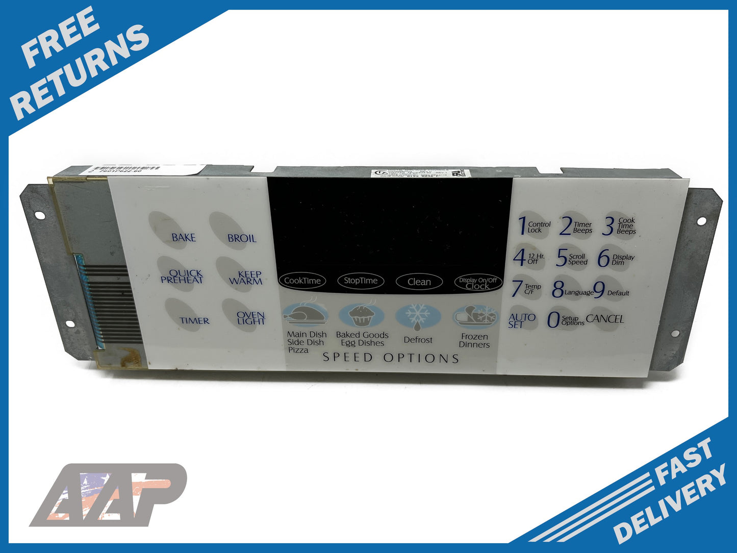 7601P622-60 Whirlpool White Stove Range Control ⚡2 Year Warranty ⚡ Fast Shipping⚡