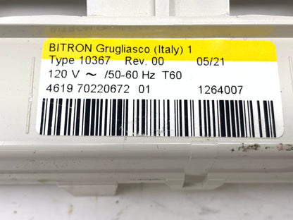 el: 20701 4619 70220672 01 Type 10367 Whirlpool Washer Control *1 Year Guarantee